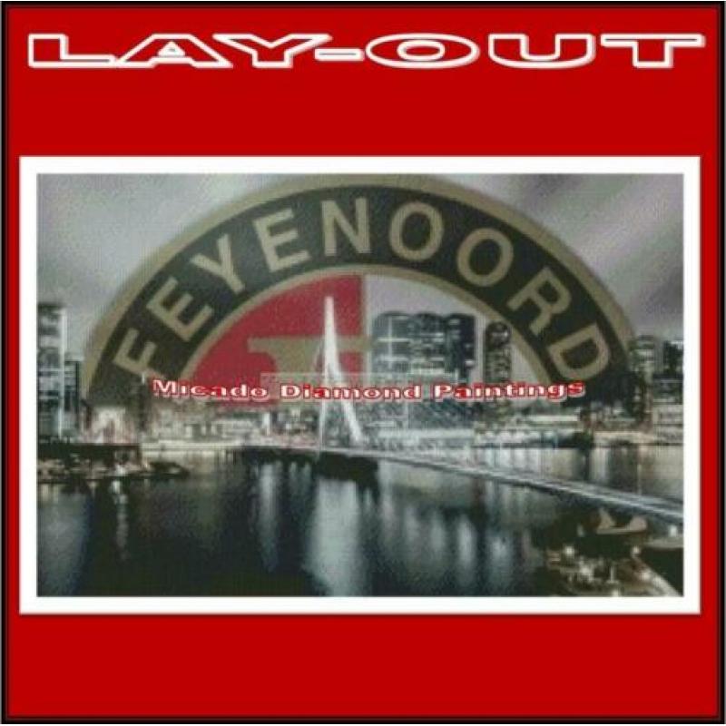 ¦ Diamond Painting Feyenoord 40*60 Full-Volledig
