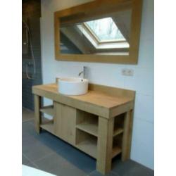 Spiegels met houten lijst steigerhout eiken spiegellijsten