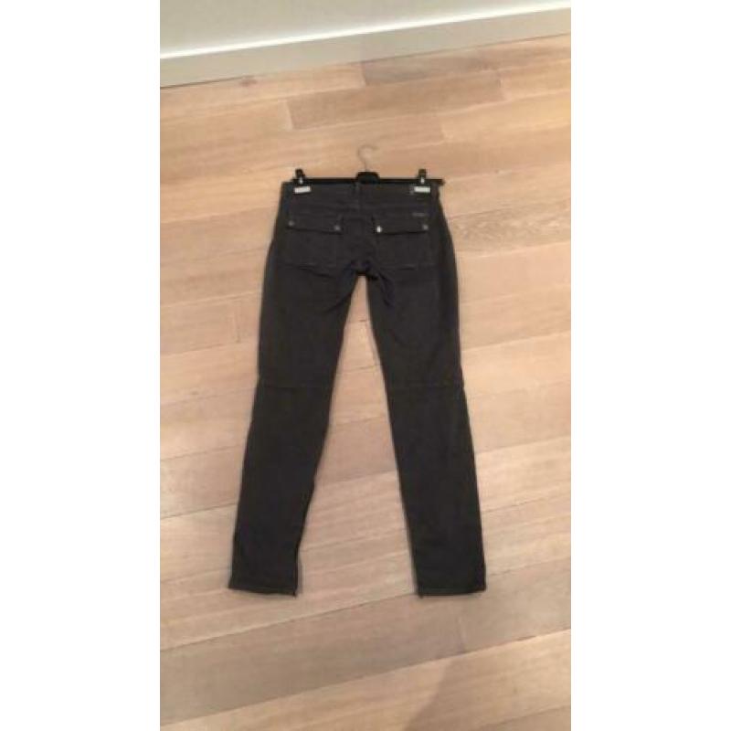 For all Mankind grijze stretch broek maat 28
