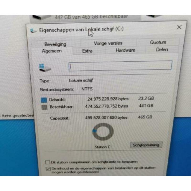 Snelle i5 quad Core 8 gb 500 GB HDD Win 10 & 24 Inch Monitor