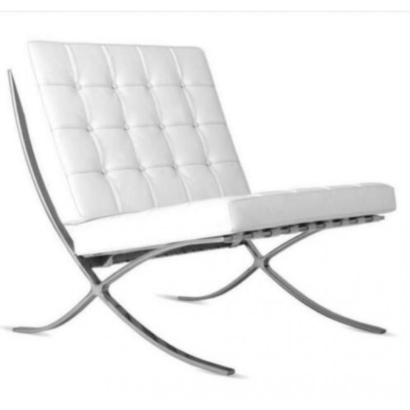 Nieuwe Barcelona chair wit !! Slechts 100,- OP = OP
