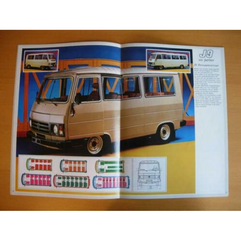 Peugeot J9 Bestel Brochure ca 1983 - Bestelwagen