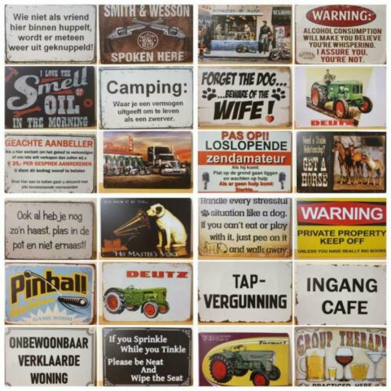 Palm bier steenhuffel reclamebord wandbord van metaal 30x20