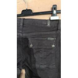 For all Mankind grijze stretch broek maat 28