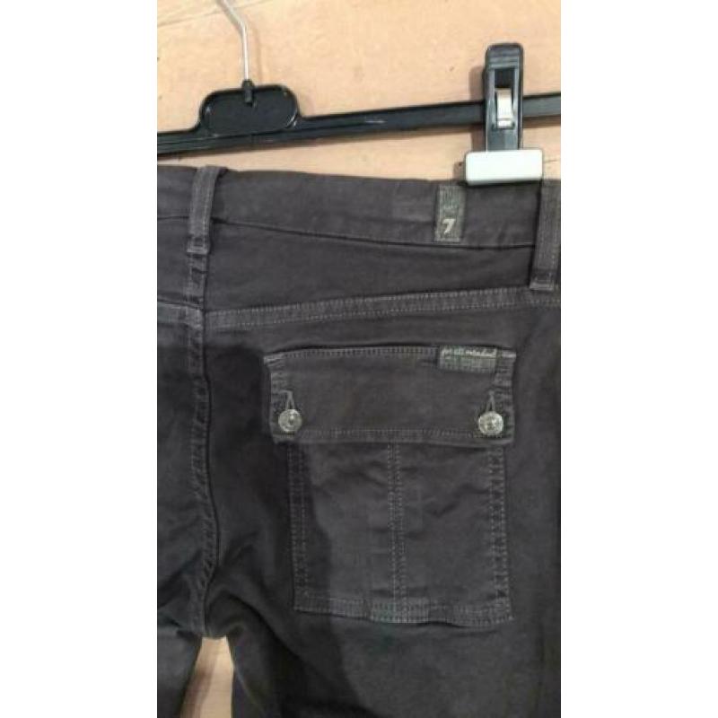 For all Mankind grijze stretch broek maat 28