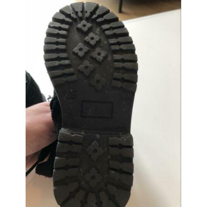 Kinderschoenen zwart leer Clic! Maat 25