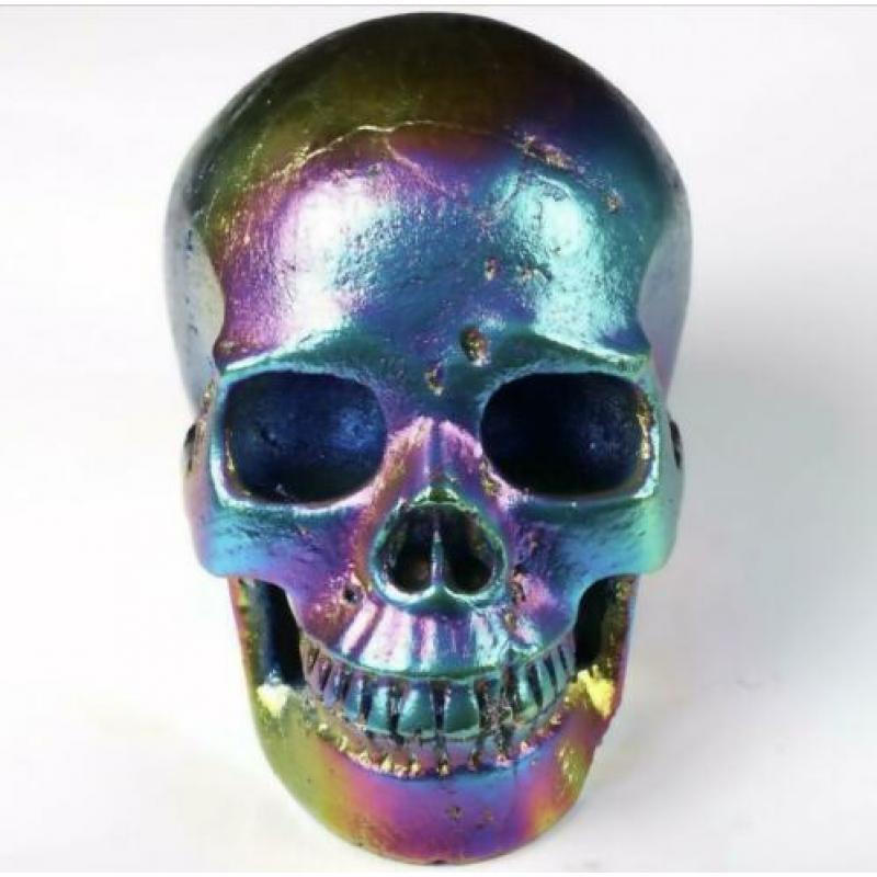 Regenboog Schedel Kristal Titanium Rainbow Aura Edelsteen