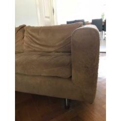 2 zitbanken alcantara:ophalen in Bussum, d 88 x l 190 x h 66