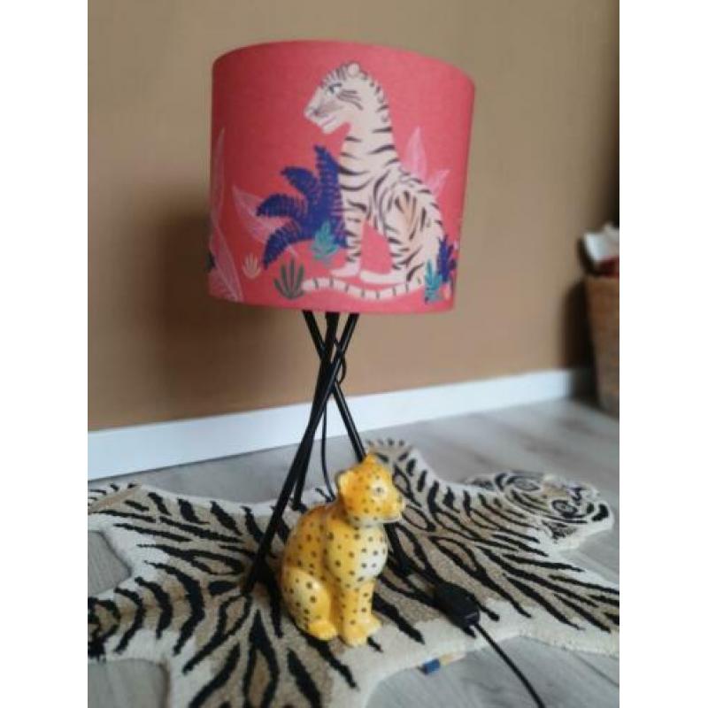 Maisons du monde lamp + tijgerbeeldje