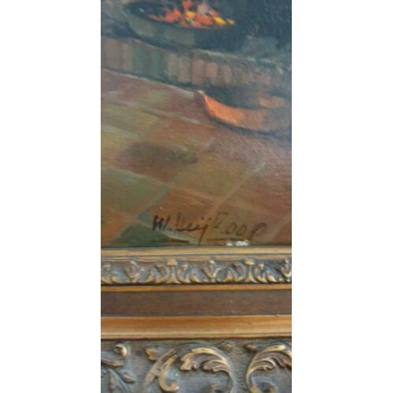 Schilderij keuken W..Heykoop 1962 Leiden