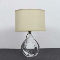 60s Vintage Tafellamp Kristalglas Daum
