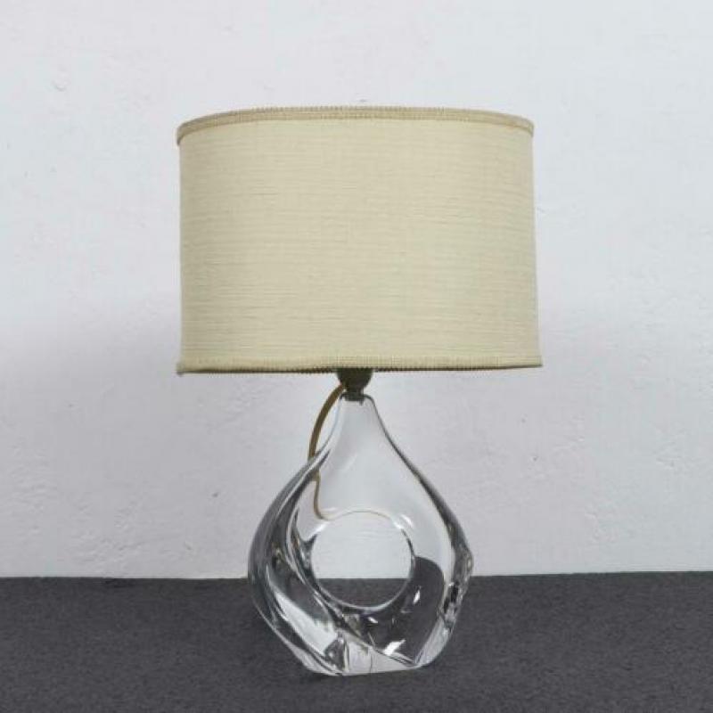 60s Vintage Tafellamp Kristalglas Daum
