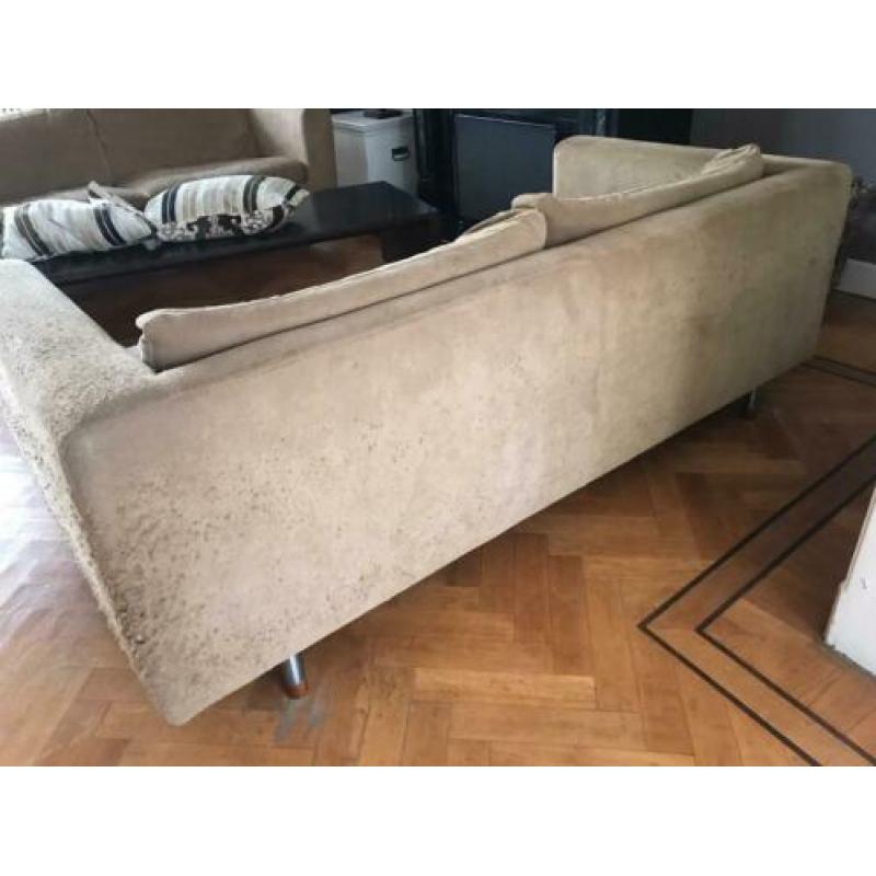 2 zitbanken alcantara:ophalen in Bussum, d 88 x l 190 x h 66