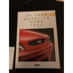 Ford Brochure modellen 1993