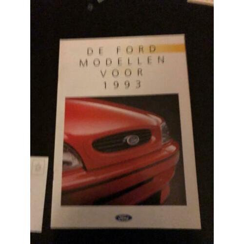 Ford Brochure modellen 1993