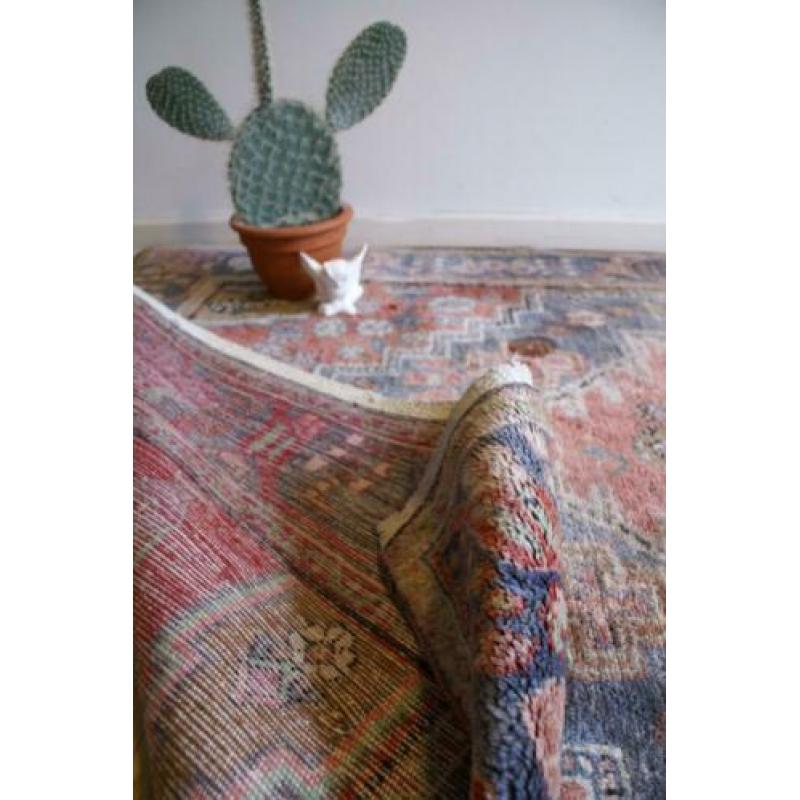 Vintage Perzisch tapijt. Handgeknoopt Oosters/Boho kleed