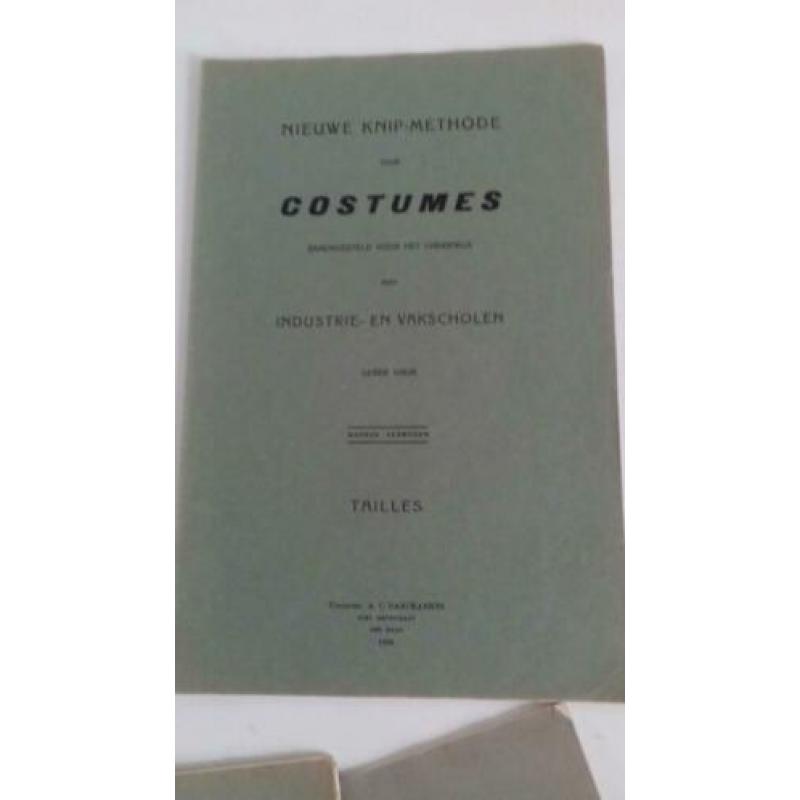 5 delen nieuwe knip-methode voor costumes 1922 -23 - 24 - 25