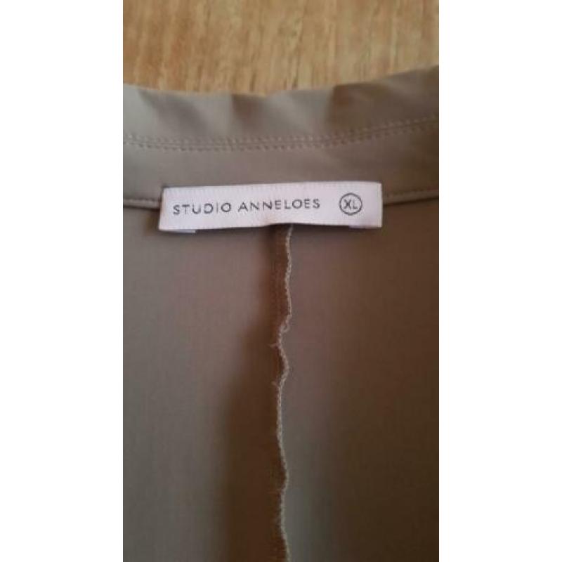 Blazer jasje Studio Anneloes met leren bies maat XL. Nieuw!