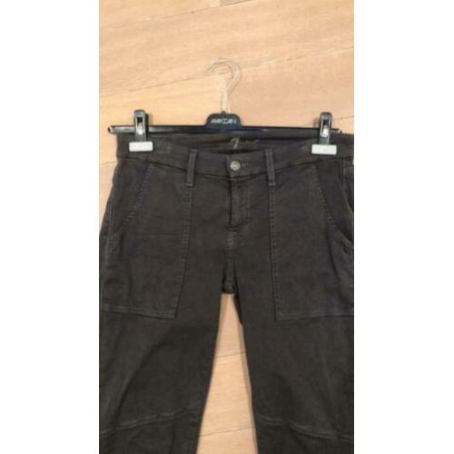 For all Mankind grijze stretch broek maat 28