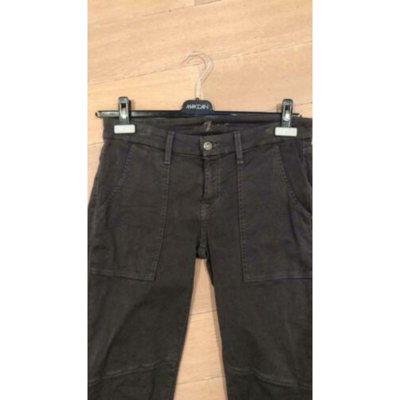For all Mankind grijze stretch broek maat 28