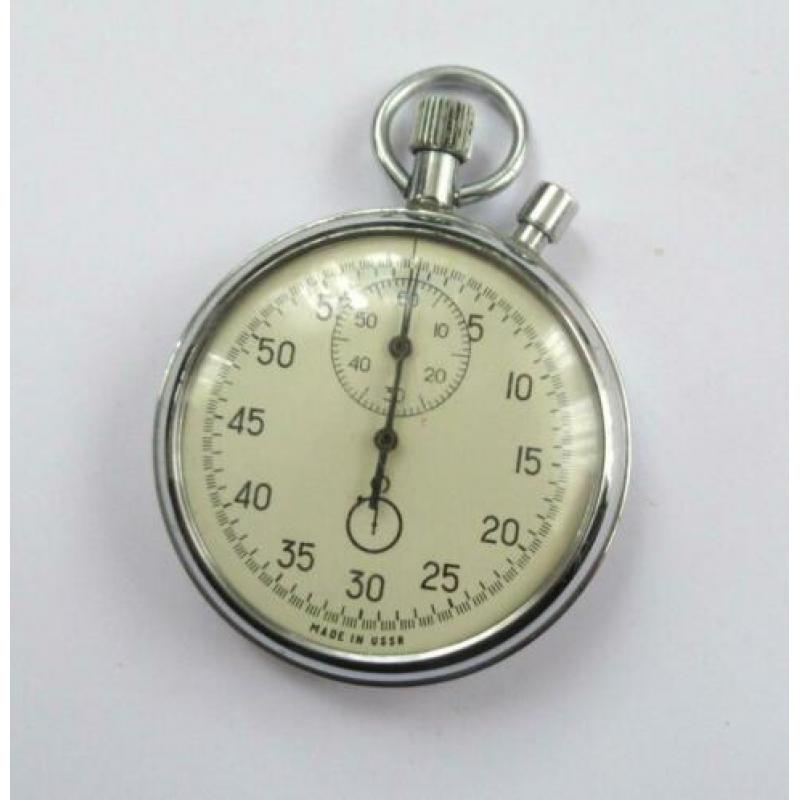 Agat vintage mechanische stopwatch, USSR van de 80 jaren.