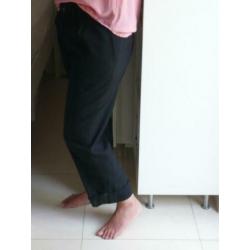 Yohji Yamamoto Y’s designer 3/4 broek zwart wol maat 4 42