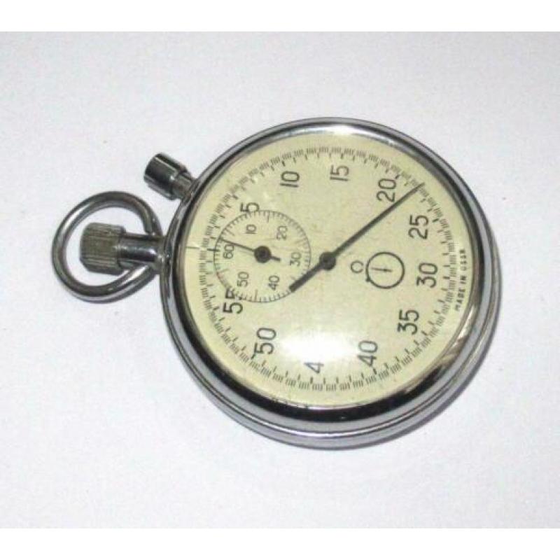 Agat vintage mechanische stopwatch, USSR van de 80 jaren.