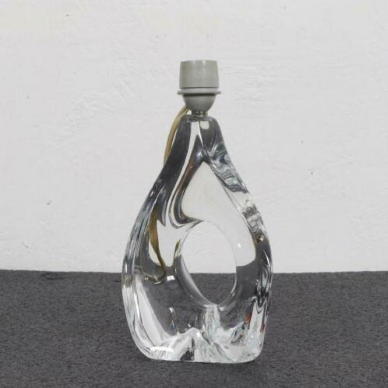 60s Vintage Tafellamp Kristalglas Daum