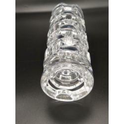 Prachtige Kristallen zigzag vaas 22cm hoog 991gram