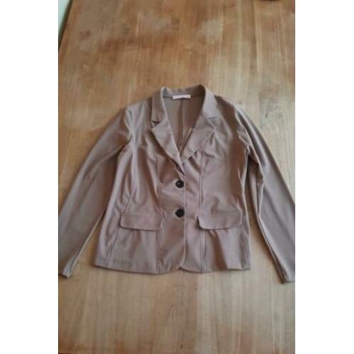 Blazer jasje Studio Anneloes met leren bies maat XL. Nieuw!