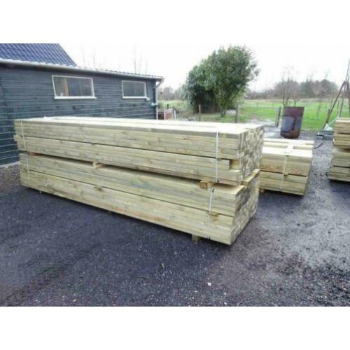 Nieuwe balken 44x68 en 45x90 geïmpregneerd PARTIJ PRIJS