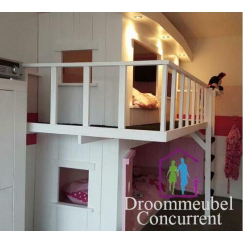 GRATIS BEZORGEN&MONTEEREN! Bedhuisje Boomhutbed XXL