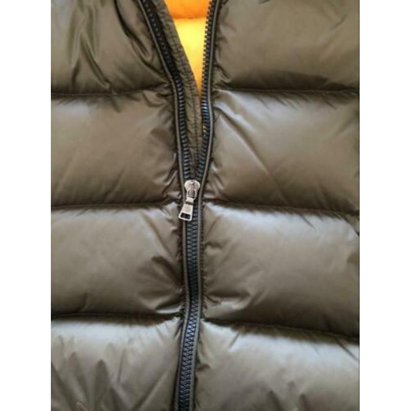 Moncler jongens jas groen geel maat 152 12
