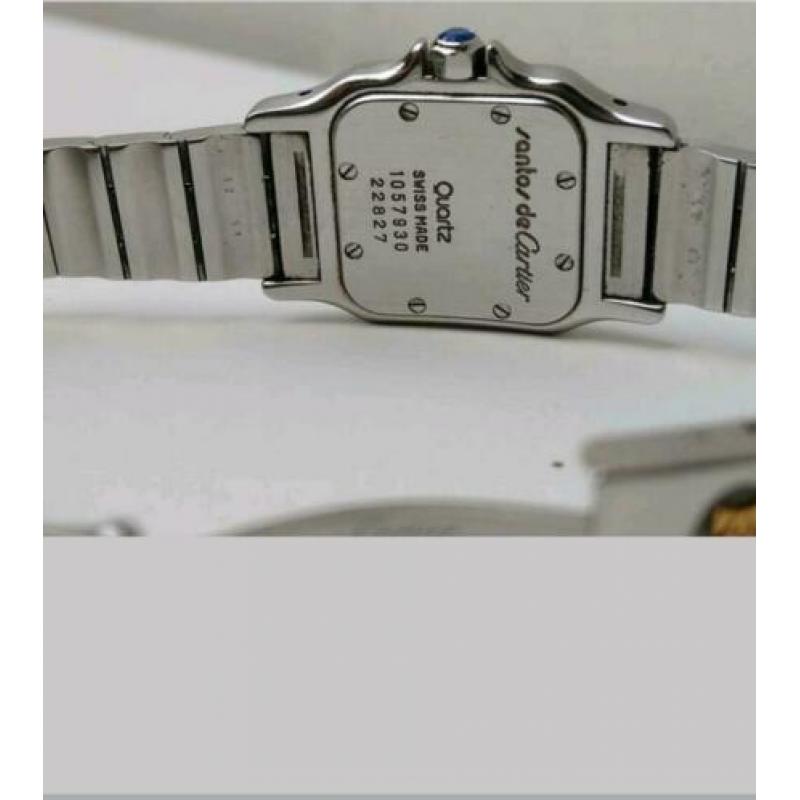 Zeldzame Lady Cartier Santos Galbée 18K Gold Roman Numerals