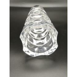 Prachtige Kristallen zigzag vaas 22cm hoog 991gram