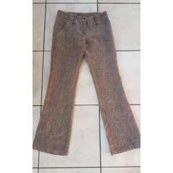 Coolcat tweedachtge broek met roze spikkels