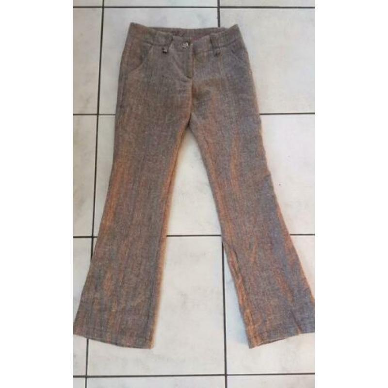 Coolcat tweedachtge broek met roze spikkels