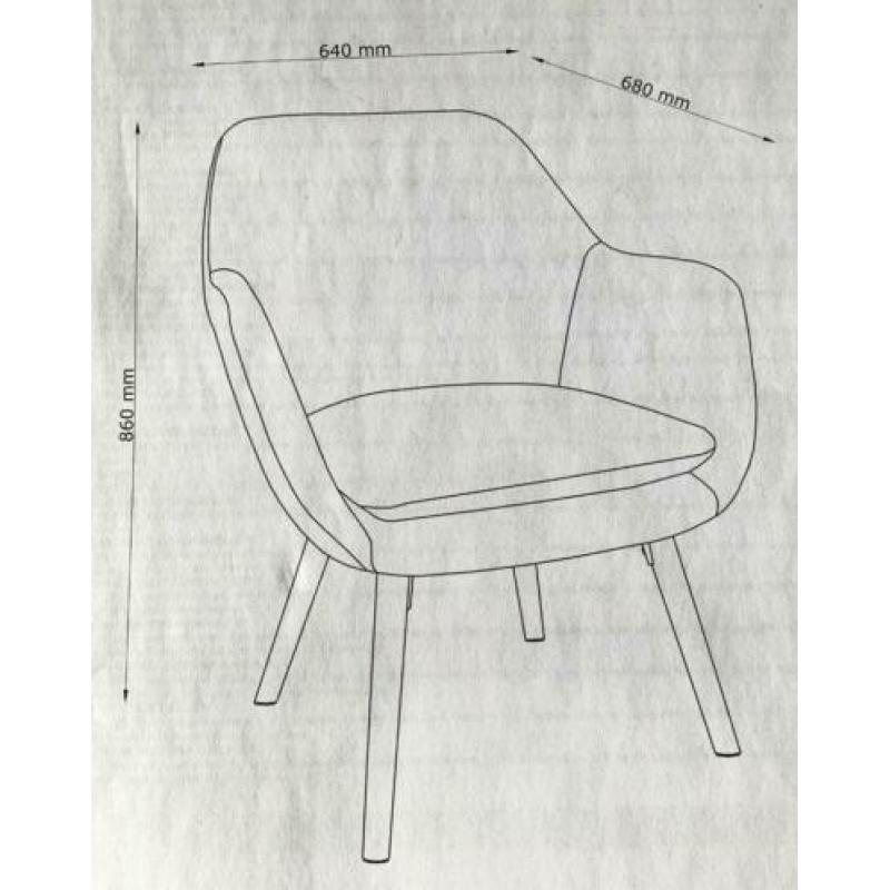 2 nieuwe JYSK fauteuils / stoeltjes / UDSBJERG
