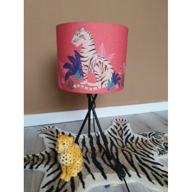 Maisons du monde lamp + tijgerbeeldje