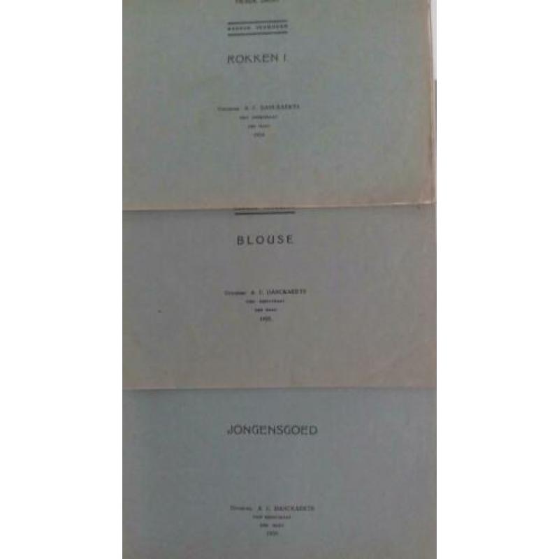 5 delen nieuwe knip-methode voor costumes 1922 -23 - 24 - 25