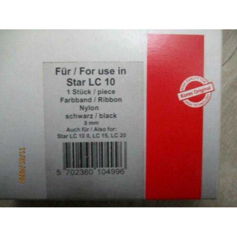 Printerlint voor Star LC 10 ---- LC 15 en LC 20 . !!