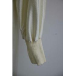 Vintage jurk wit creme seventies retro maat 38 40