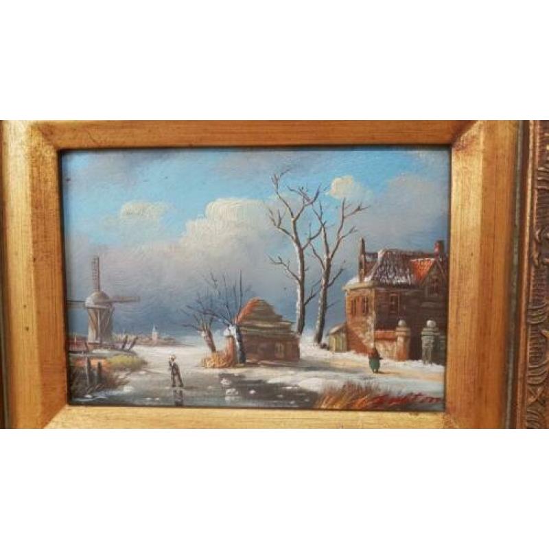 Schilderij winterlandschap