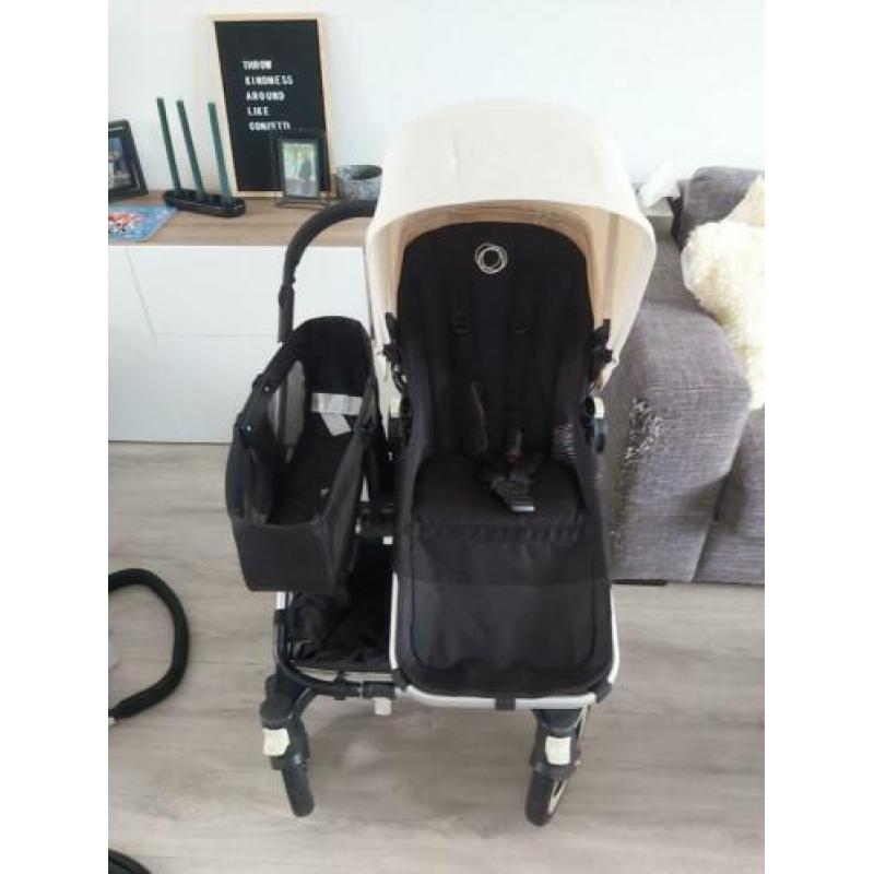 Bugaboo donkey duo, off white, tweeling