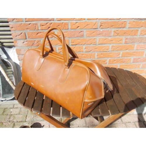 Boodschappentas tas vintage bruin 52 x 24 x 28 cm