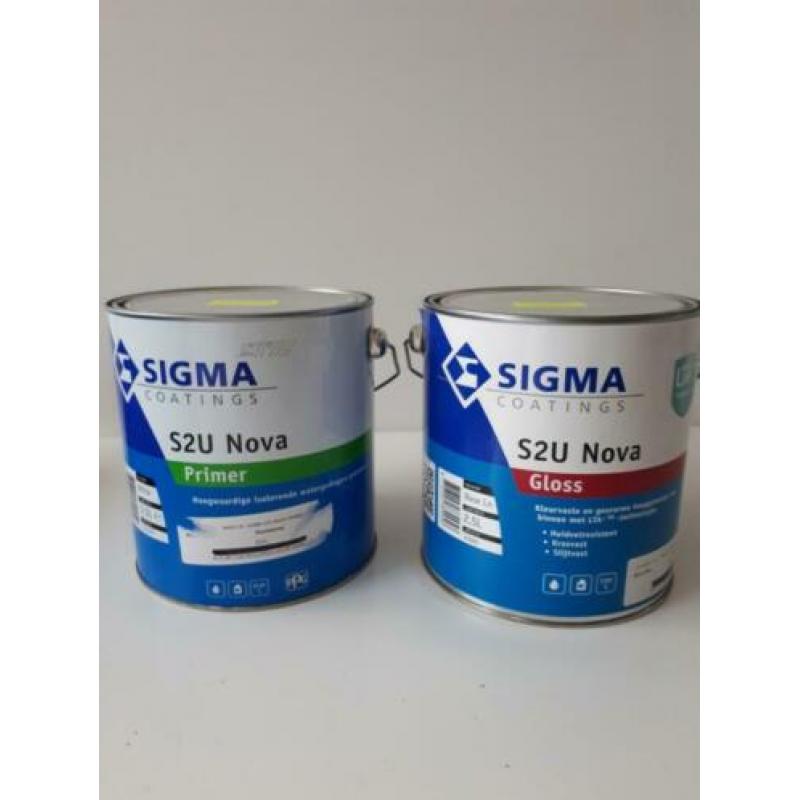 Sigma S2U primer 2,5 ltr en lak (gloss) 2,5 Ltd., RAL 9010