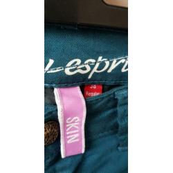 Petrol blauwe skinny jeans van EDC Esprit