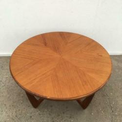 Scandinavische salontafel jaren 60 vintage design teak deens