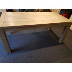 Eettafel grijs 180 bij 90 cm