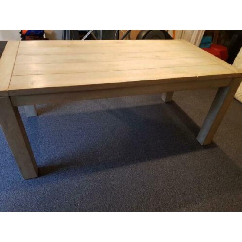 Eettafel grijs 180 bij 90 cm